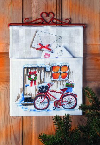 Posttasche "Weihnachtshaus"