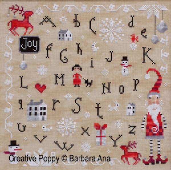 Creative Poppy Barbara Ana Designs Stickvorlage Christmas Joy