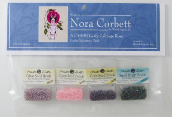 Nora Corbett Leafy Cabbage Rose Perlenpackung