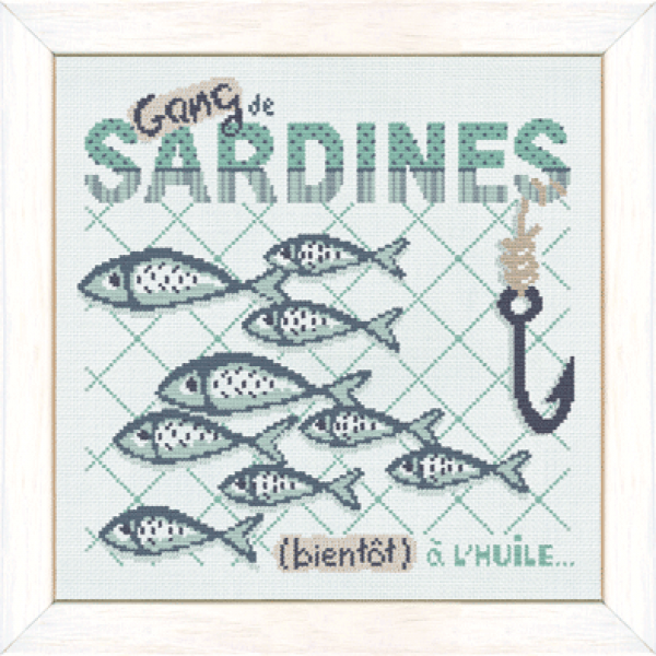 Lilipoints Stickvorlage "Gang de Sardines"