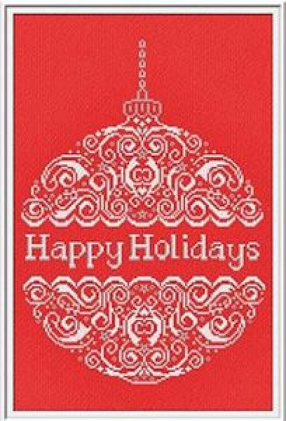 Alessandra Adelaide Needleworks Stickvorlage "Happy Holidays"