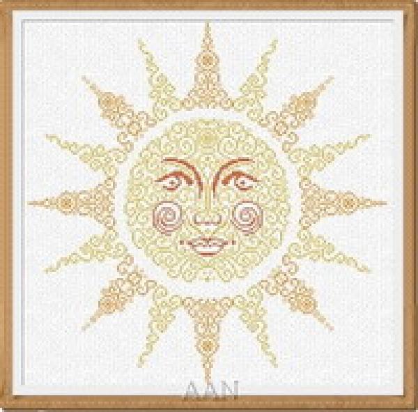 Alessandra Adelaide Needleworks Stickvorlage "Sun"