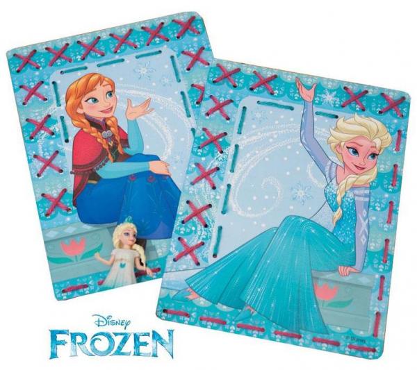 Vervaco Stickpackung 2-er Set Stickkarten Disney Frozen Anna & Elsa