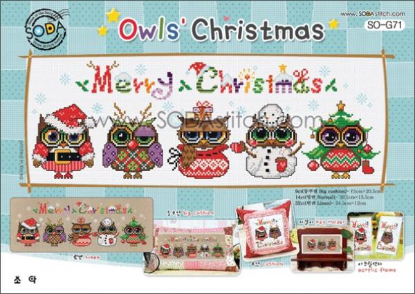 Sodastitch Stickvorlage "Owl`s Christmas"