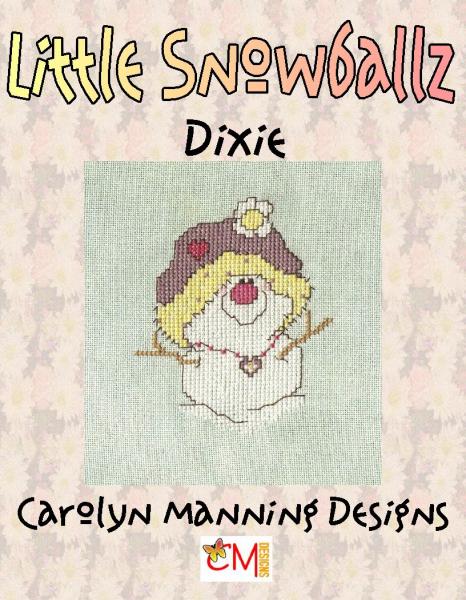 Carolyn Manning Stickvorlage "Little Snowballs - Dixie"