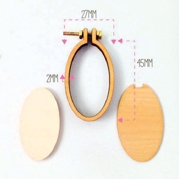 Dandlyne Mini Hoop oval 2,7 x 4,5cm * Mini Stickring *