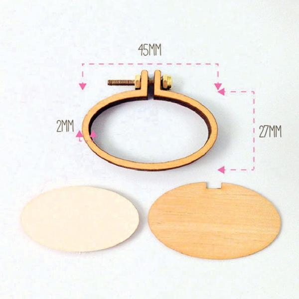 Dandlyne Mini Hoop oval 4,5 x 2,7cm * Mini Stickring *