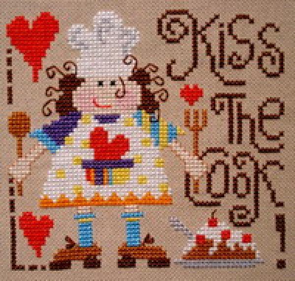 Creative Poppy Barbara Ana Designs Stickvorlage Kiss the Cook !