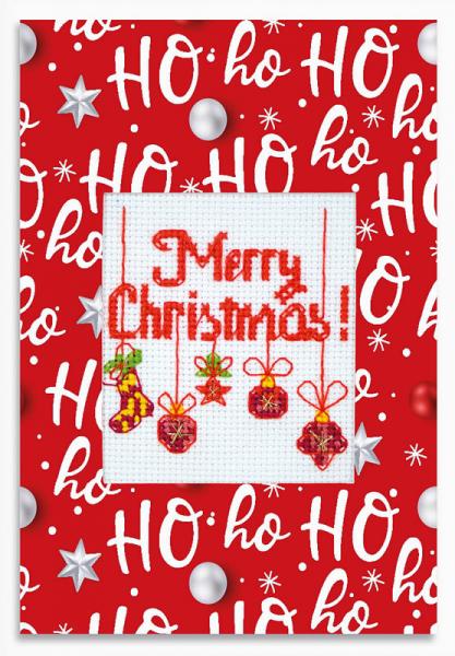 Luca-S Stickpackung Karte Merry Christmas