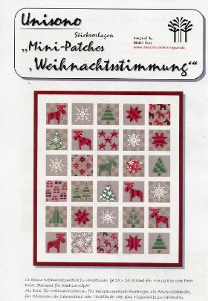 Unisono Stickvorlage Mini- Patches Weihnachtsstimmung