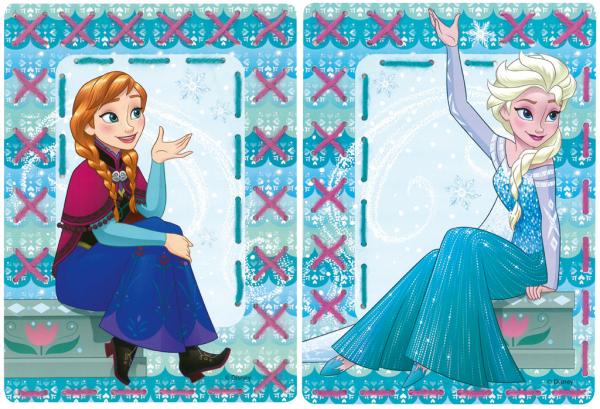 Vervaco Stickpackung für Kinder Disney Frozen Anna & Elsa 2er Set