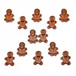 Dress it up Button - Gingerbread People