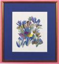 Stickpackung Blaue Flora 33 x 27cm