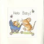Bothy Threads - Stickpackung Karte Hello Baby !