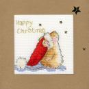 Bothy Threads - Stickpackung Weihnachtskarte " Star Gazing " Margaret Sherry