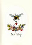 Bothy Threads - Stickpackung Karte kit Eleanor Teasdale - Bee Happy