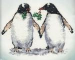 Heritage Crafts Stickpackung " Christmas Penguins "  von Sue Hill