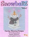 Carolyn Manning Stickvorlage "Snowballz - Lenny"
