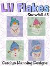 Carolyn Manning Stickvorlage "Lil` Flakes - Snowfall 3#"