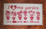 Rovaris Stickvorlage " I love my Garden "