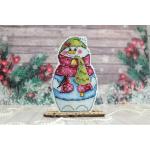 MP-Studia Stickpackung Snowman with Christmas tree